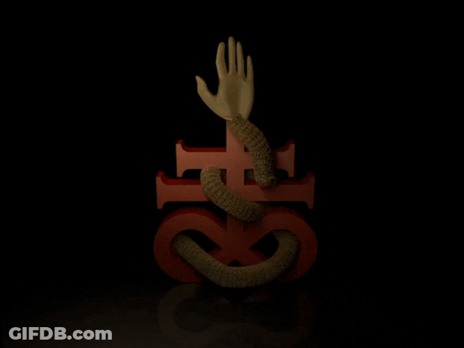 Leviathan Cross Supports Happy Left Handers Day GIF