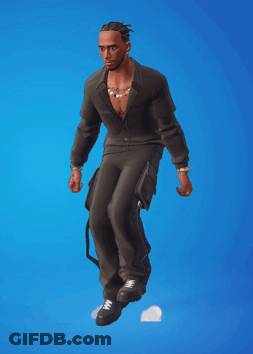 Lewis Hamilton Fortnite Griddy GIF