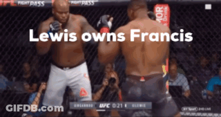 Lewis Owns Francis Is The Name Of The Fighter In This Ufc Fight GIF