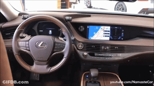 Lexus Car Interior YouTube Video GIF