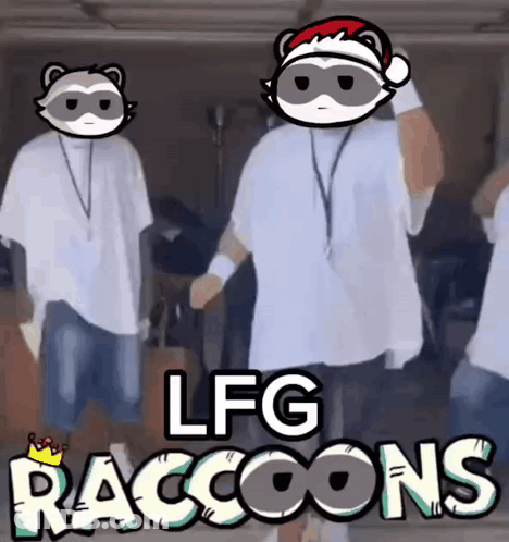 LFG Raccoons Dancing GIF