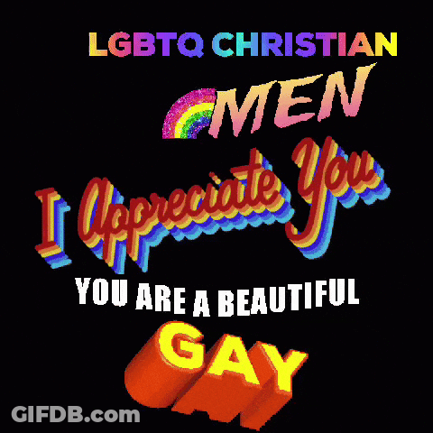 Lgbtq Christian Men I Appreciate You You Are A Beautiful Gay Poster GIF