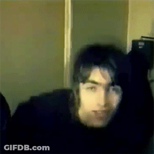 Liam Gallagher Moving Head Downward GIF