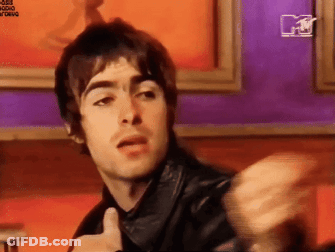 Liam Gallagher Turning Head Away GIF