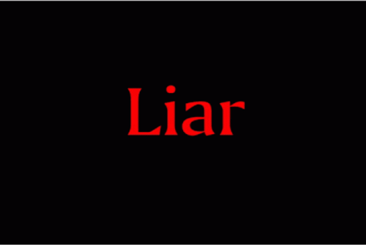 Liar Red Text GIF