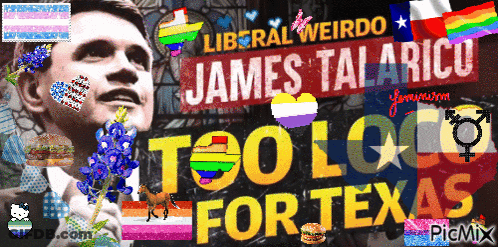 Liberal Weirdo James Talaricu Too Loo For Texas GIF