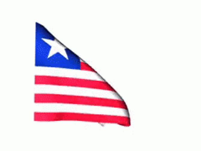 Liberia Flowing Flag GIF