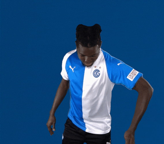 Liberia Man Pointing Up GIF
