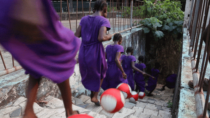 Liberia Running Kids GIF