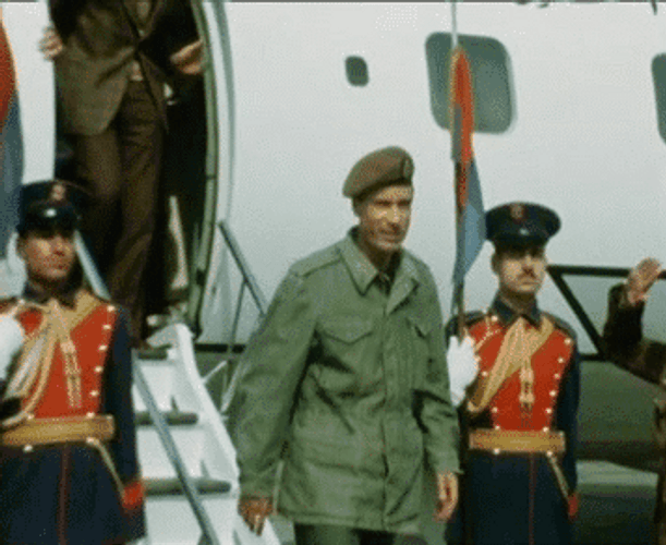 Libyan Muammar Gaddafi Syrian Hafez Al-Assad GIF