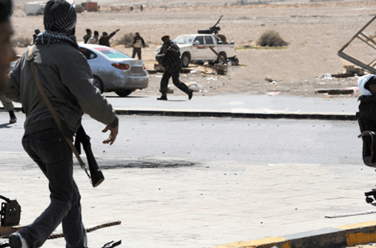 Libyan Shooting Rolling Chair GIF