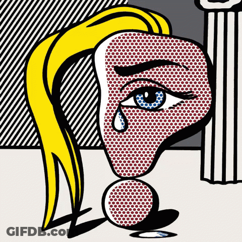 Lichtenstein Sad GIF