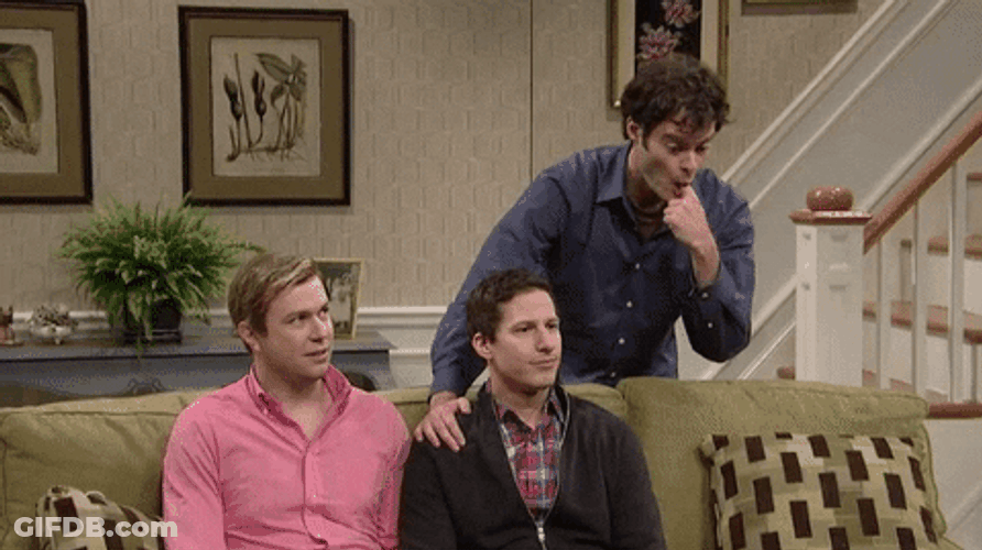 Lick Bill Hader Saturday Night Live GIF