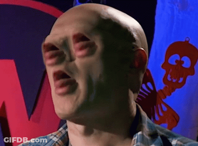 Lick Tongue Out Creepy Edit GIF