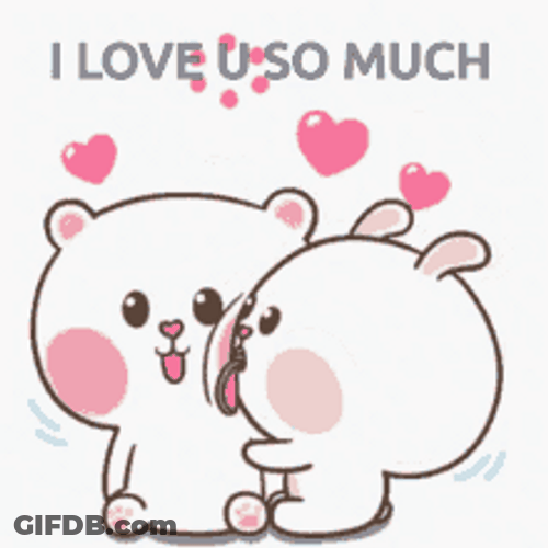 Licking Cheeks Love You So Much GIF