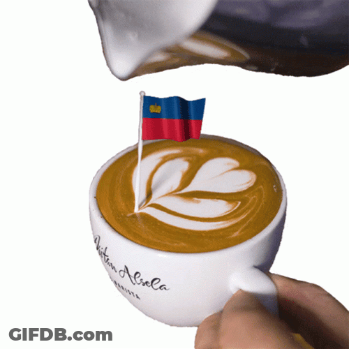 Liechtenstein Café Latte Art GIF