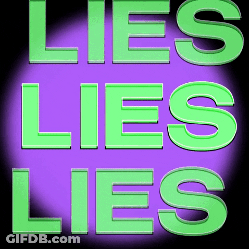 Lies Text Animation Loop GIF