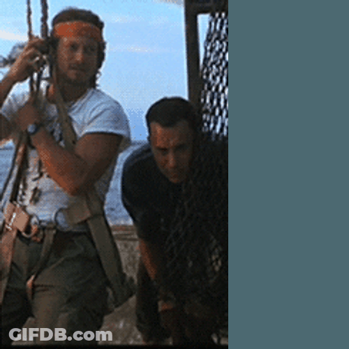 Lieutenant Dan Taylor Hanging With Forrest Gump GIF