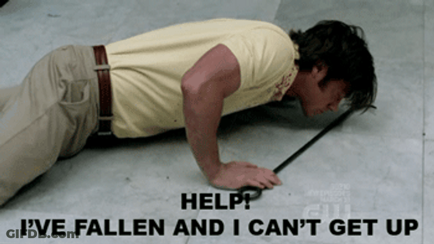 Life Alert Help I Can't Get Up GIF