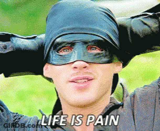 Life Is Pain Princess Bride GIF