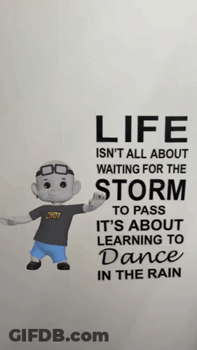 Life Isn't About Waiting For Storm GIF