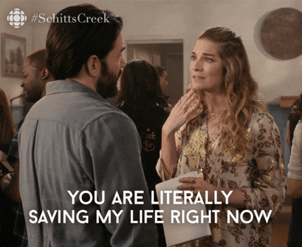 Life Saver Schitts Creek Alexis And Mutt GIF