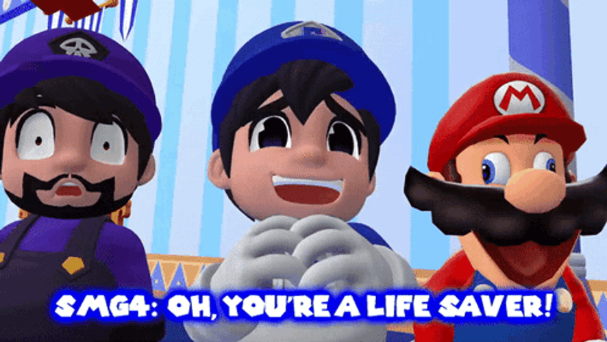 Life Saver SMG4 With Super Mario SMG3 GIF