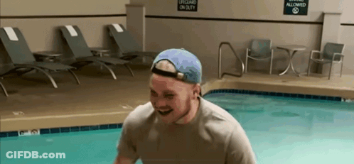 Lifeguard In Pool GIF