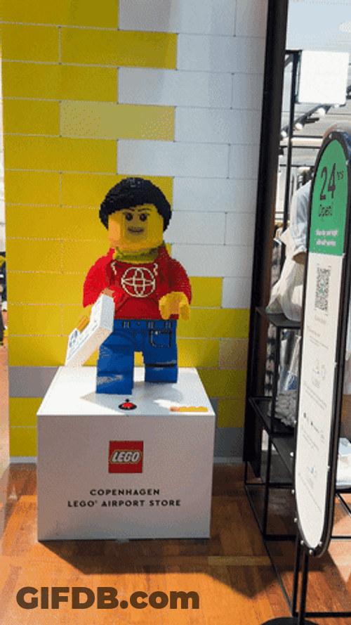 Lifesize Lego Display GIF