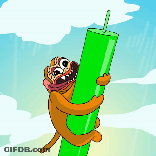 Lift Off Ponke Monkey GIF