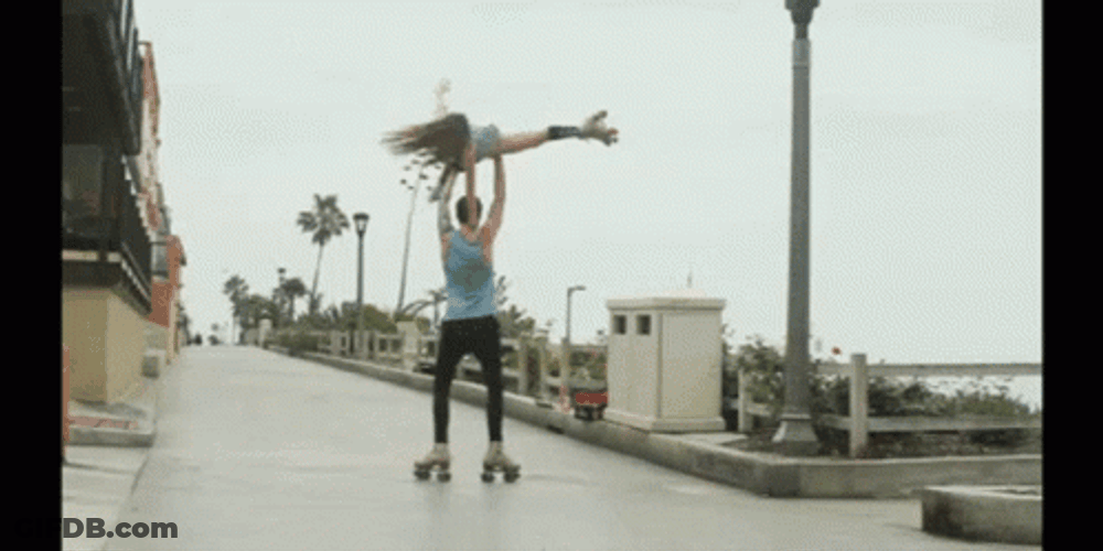 Lift Up Roller Skating GIF