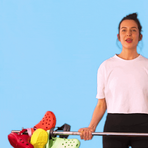 Lifting Crocs Body Building GIF
