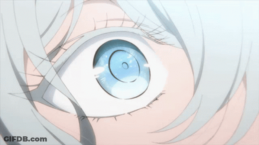 Light Blue Anime Eyes GIF