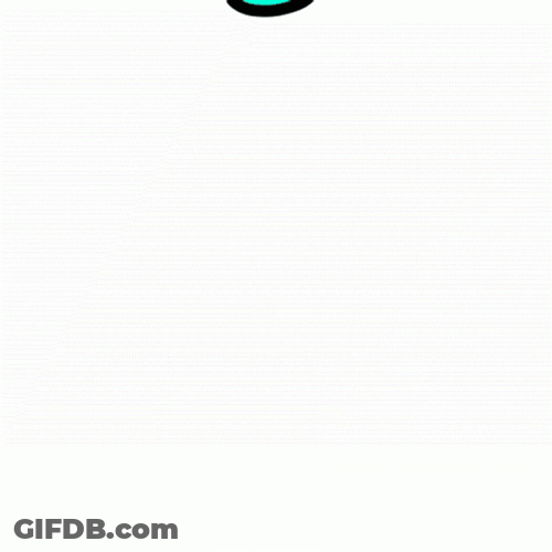 Light Blue Bouncing Ball GIF