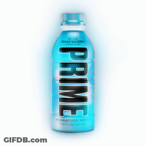 Light Blue Prime Bottle GIF