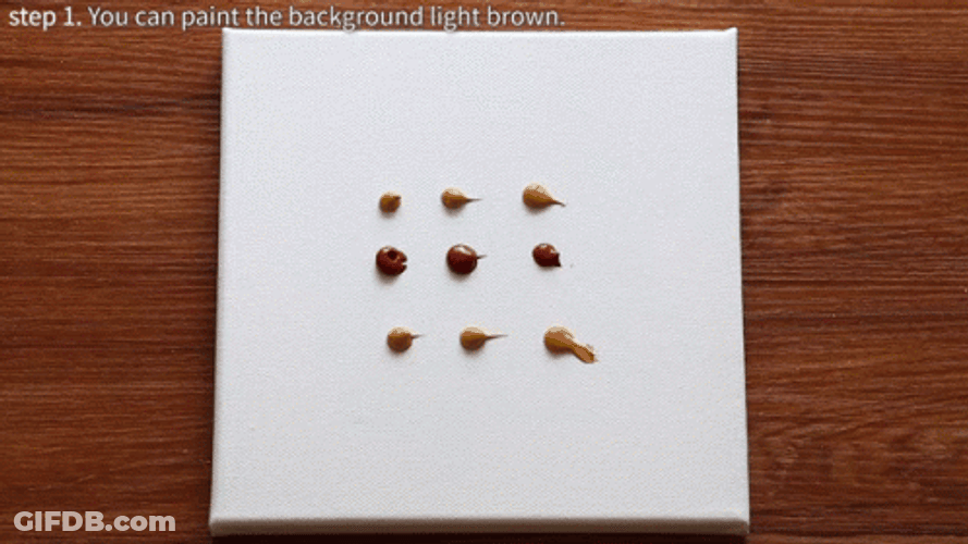 Light Brown Acrylic Painting GIF