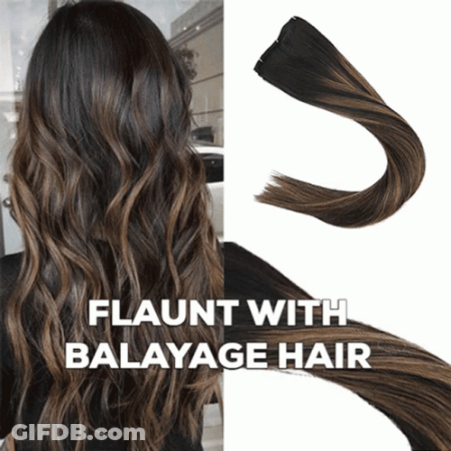Light Brown Balayage Hair Flaunt GIF