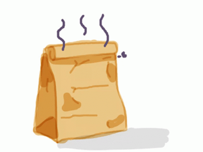 Light Brown Paper Bag Poop GIF