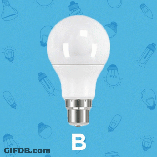 Light Bulb Flicker Blue GIF