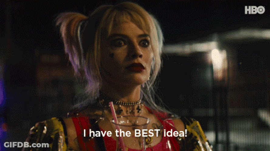 Light Bulb Harley Quinn GIF