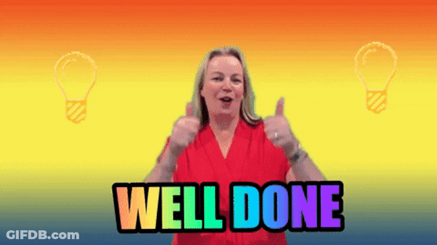 Light Bulb Well Done Congratulations GIF