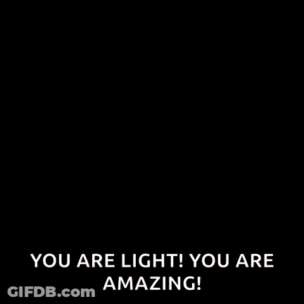 Light Bulb With Word You GIF