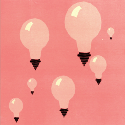 Light Pink Bulb Balloons GIF
