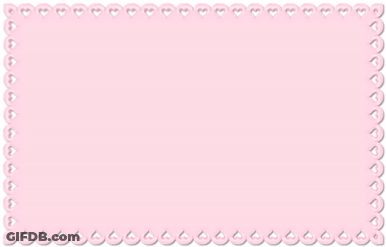 Light Pink Paper With Heart Edges GIF