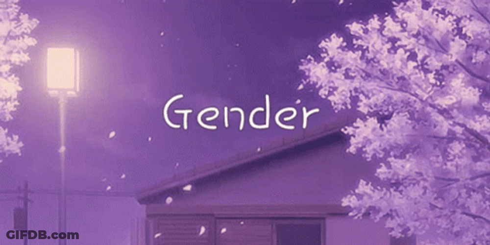 Light Purple Anime Aesthetic Gender GIF