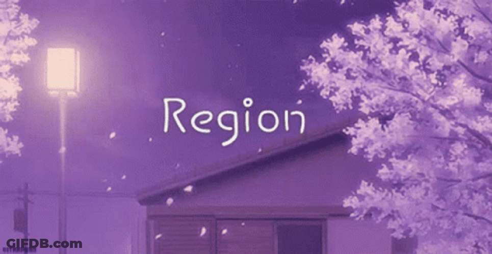 Light Purple Anime Region GIF