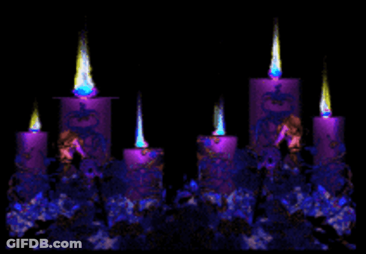 Light Purple Candle Lights GIF