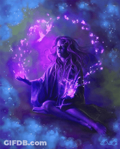 Light Purple Glowing Fairy GIF