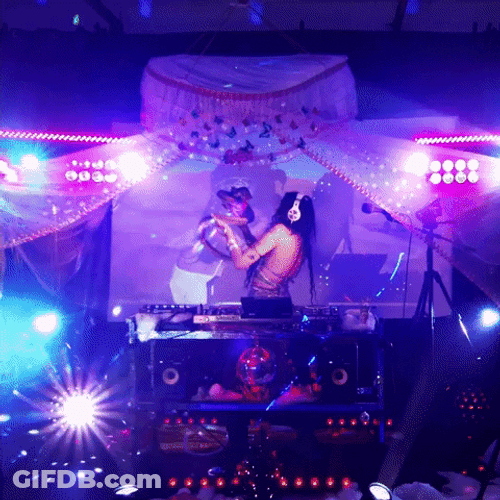Light Purple Party Snake Dance GIF