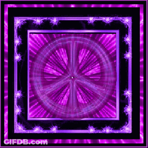 Light Purple Peace Symbol GIF